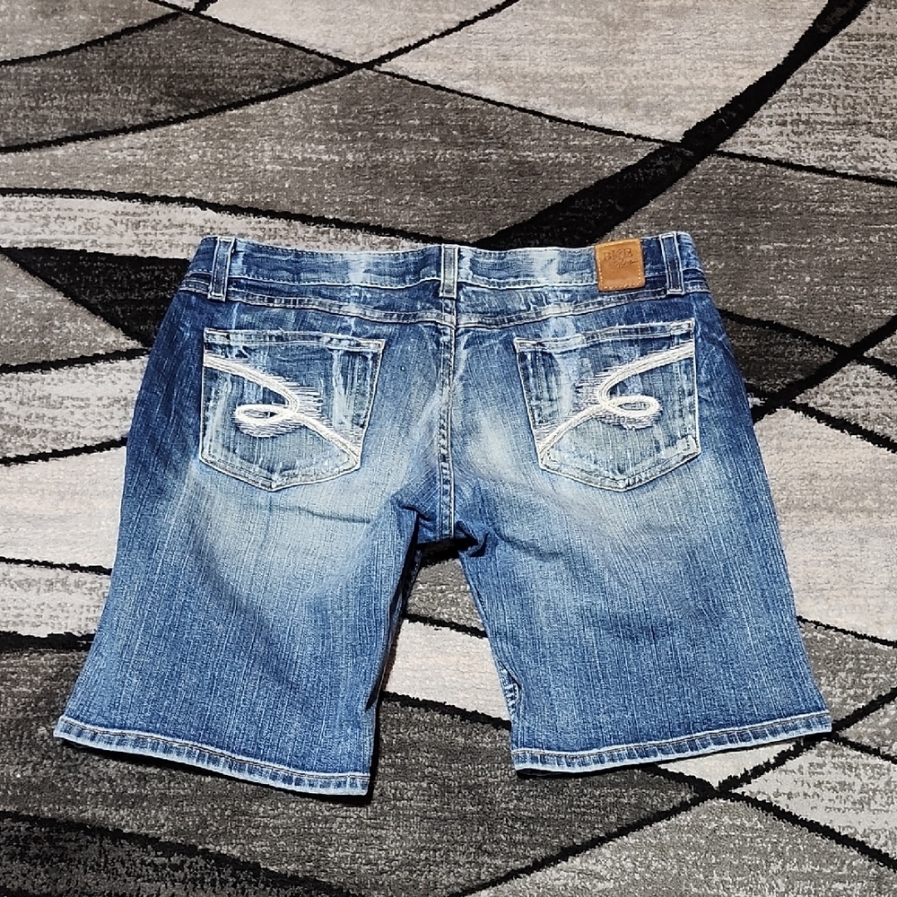 VINTAGE BKE EMBROIDERED BERMUDAS DENIM SHORTS